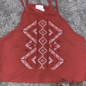Rust colored crop top